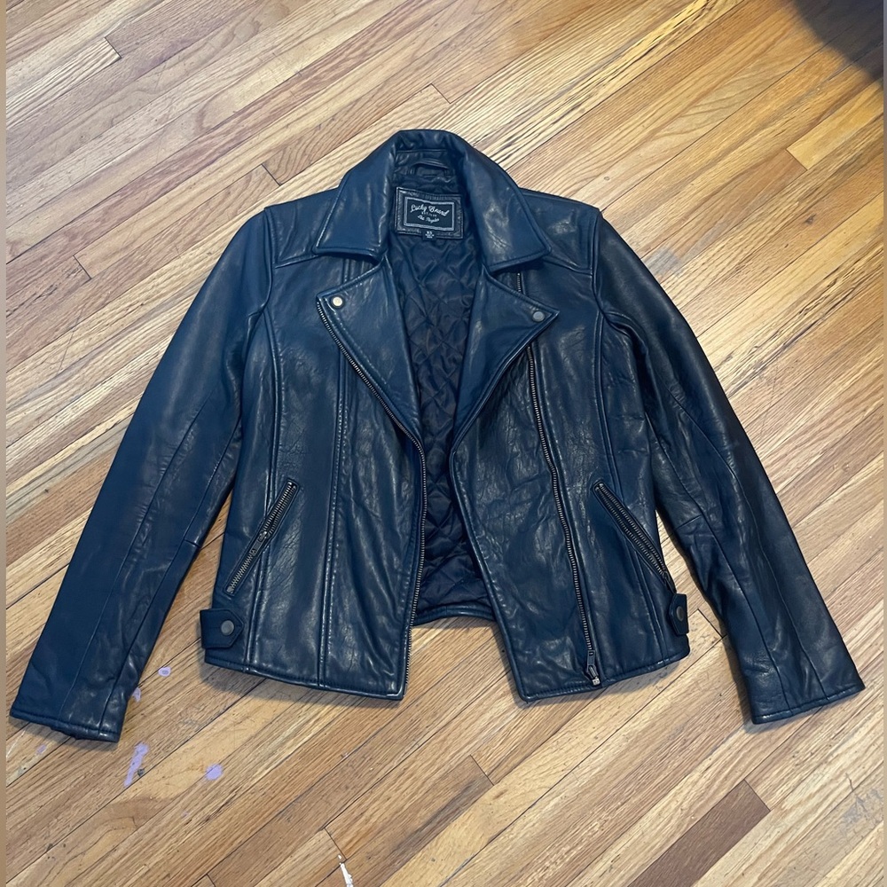 Lucky Brand Classic Black Leather Jacket